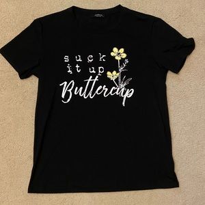 New Women’s Snarky Buttercup t-shirt Size L